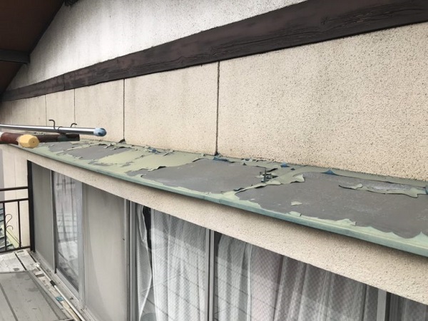 神奈川県藤沢市　屋根塗装　無料診断　見積もり　亜鉛の屋根 (3)