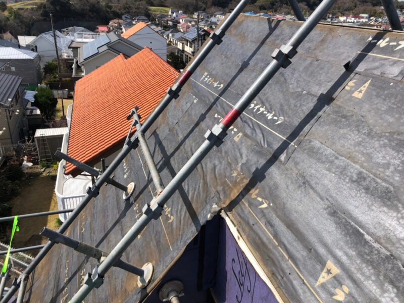 神奈川県藤沢市　屋根工事　屋根葺き替え工事の流れ