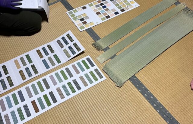 神奈川県茅ヶ崎市　屋根葺き替え・内装工事　畳ゴザと縁の打ち合わせを行いました！